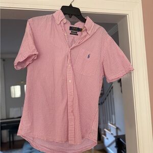 Ralph Lauren Pink Striped Polo Shirt